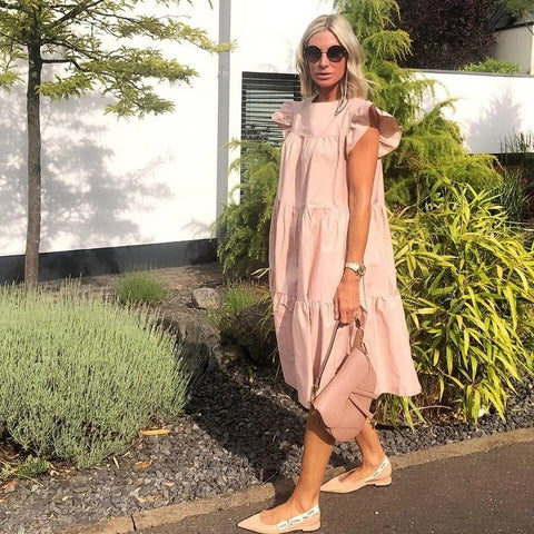 Süßes Urlaubskleid in A-Linie für Damen M300179 