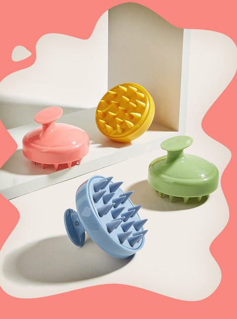 Small Fresh Massage Brush Meridian Brush Home Adult Scalp Relaxation Silicone Bathing Massage Brush m3330635