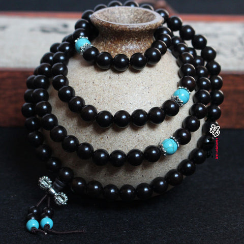 Ebony 108 rosary beads with beads m3331297