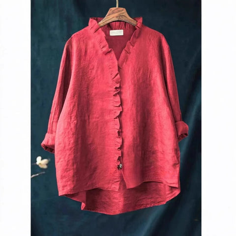 Lässiges Damen-T-Shirt mit Rundhalsausschnitt und lockerem Druck in großen Größen m301280 