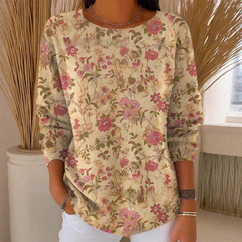 Crew Neck Casual Long Sleeve Top m302219