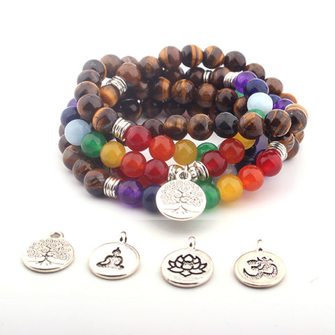 108 Halsketten Lotus Anhänger Armband Buddha Perlenkette m3331224