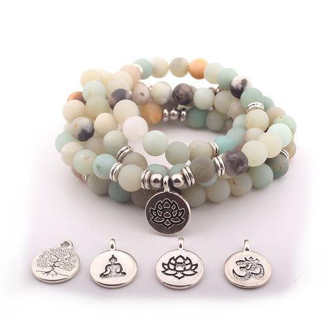 108 Halsketten Lotus Anhänger Armband Buddha Perlenkette m3331224
