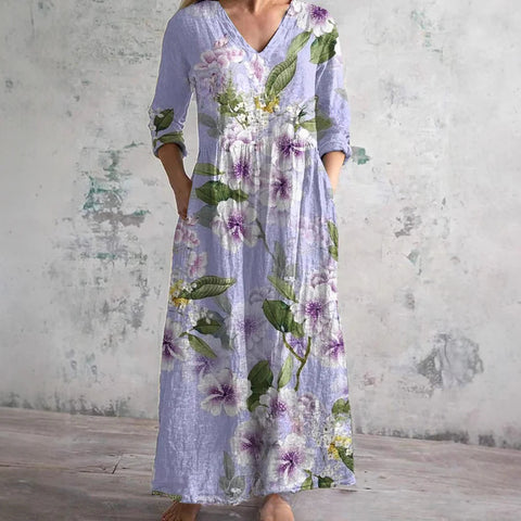 3D-Druck Sommer urban lässig lockeres Kleid Damen m301037