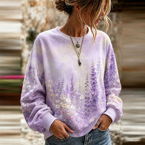 Autumn and winter crew neck 3D printed long-sleeved comfortable casual sweater FF303435 05