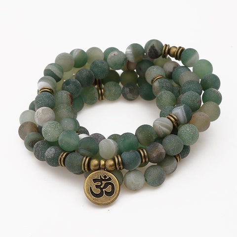 8Mm new Amazon bracelet 108 Buddha beads lotus multi-circle bracelet tree of life pendant item sweater chain m3331309