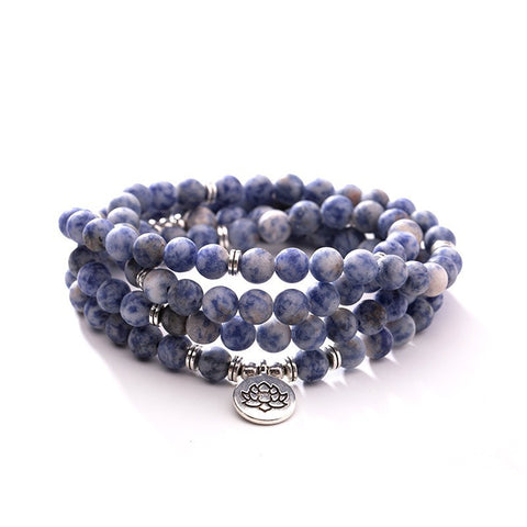 8Mm new Amazon bracelet 108 Buddha beads lotus multi-circle bracelet tree of life pendant item sweater chain m3331309