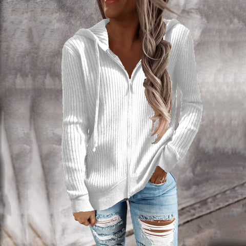Thickened casual sweater loose knitted sweater zipper cardigan m303220