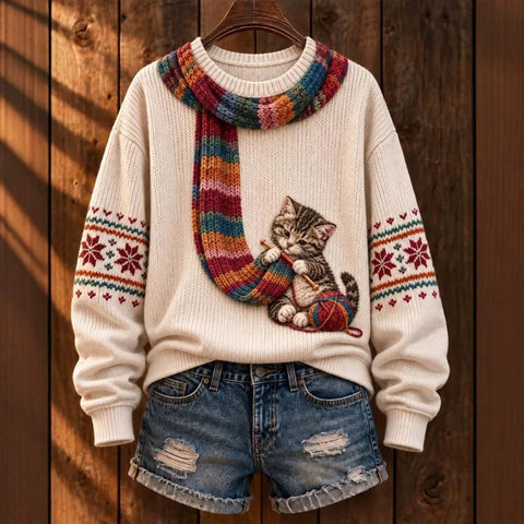 Huacai woolen sweater women sweater cartoon digital printing FF303420 01