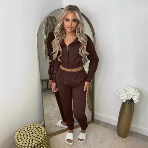 women's clothing fleece sweater hooded sports and leisure suit m301812