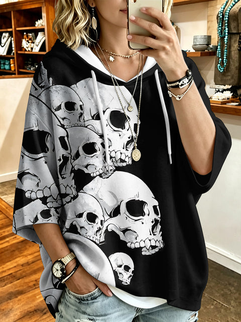 3D Digital Printed Top Women's Pullover Hooded Sweater FF303414