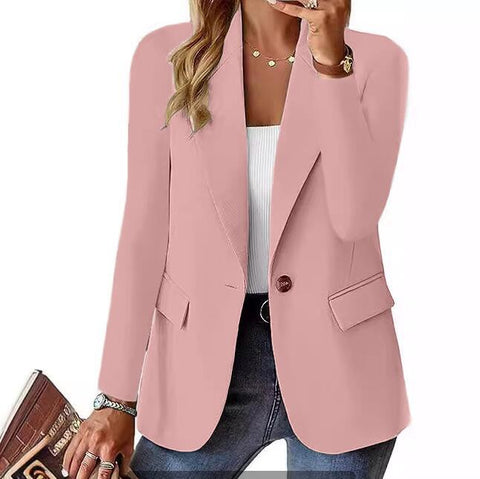 Autumn long-sleeved solid color cardigan small blazer women's m301607