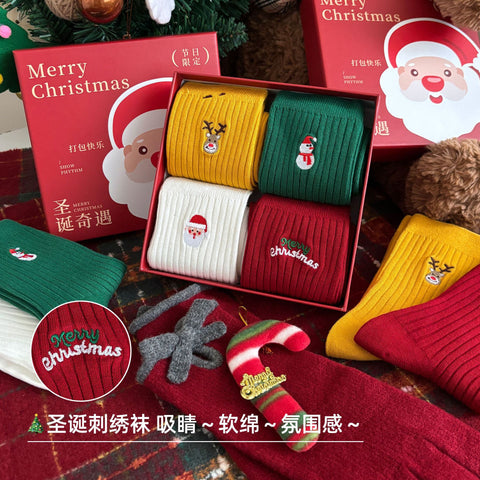 Christmas stockings autumn and winter new thickened soft waxy Xinjiang cotton FF3332044