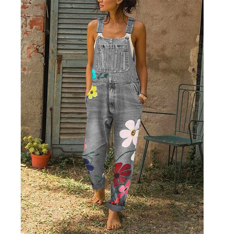 Fashion denim straight pants premium classic versatile loose printing process m302431