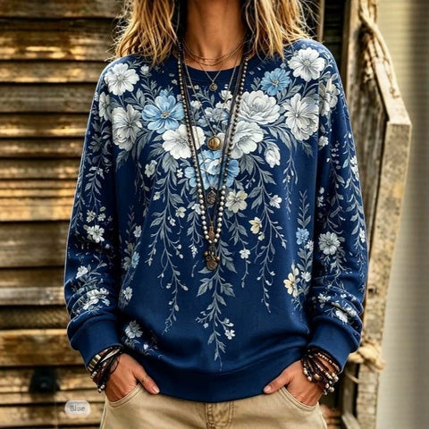 Autumn and winter crew neck 3D printed long-sleeved comfortable casual sweater FF303398 01