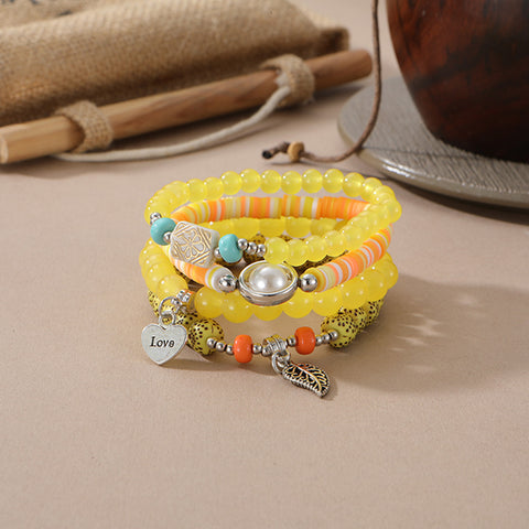New Bohemian Bracelet Creative Tassel Multi-layer Beaded Bracelet m3331286