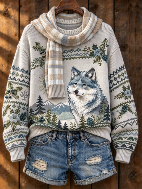Huacai woolen sweater women sweater cartoon digital printing FF303420 02