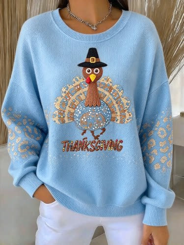 Huacai woolen sweater women sweater cartoon digital printing FF303420 04