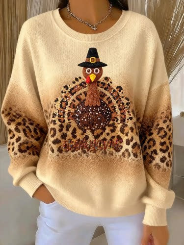 Huacai woolen sweater women sweater cartoon digital printing FF303420 04