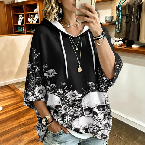 3D Digital Printed Top Women's Pullover Hooded Sweater FF303414
