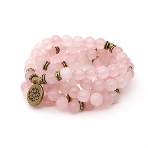 8Mm new Amazon bracelet 108 Buddha beads lotus multi-circle bracelet tree of life pendant item sweater chain m3331309