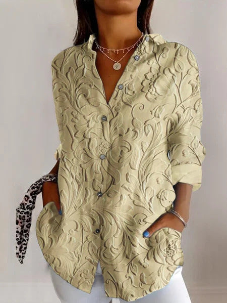 women's large size summer women's casual floral shirt women's small daisy shirt 3D printed shirt m301735