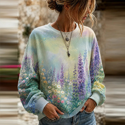 Autumn and winter crew neck 3D printed long-sleeved comfortable casual sweater FF303435 05