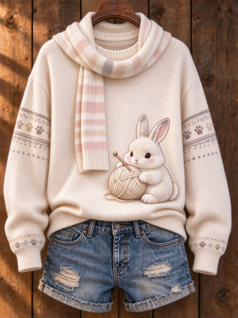 Huacai woolen sweater women sweater cartoon digital printing FF303420 05