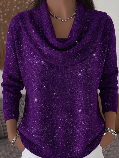 Autumn and winter new solid color long-sleeved top sweater m302155