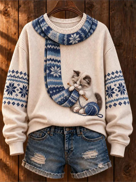 Huacai woolen sweater women sweater cartoon digital printing FF303420 01