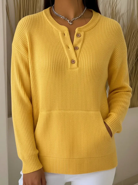 Pullover V-neck long-sleeved top women's m302268