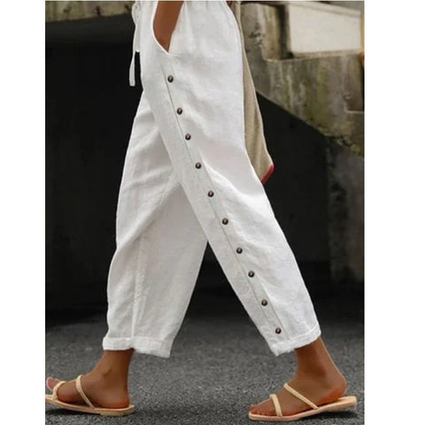 Pants elastic loose versatile casual nine-point trousers m302260