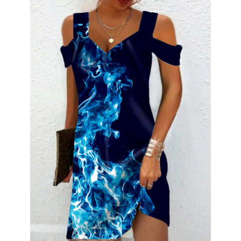 Neues bedrucktes elegantes Kleid M300194 