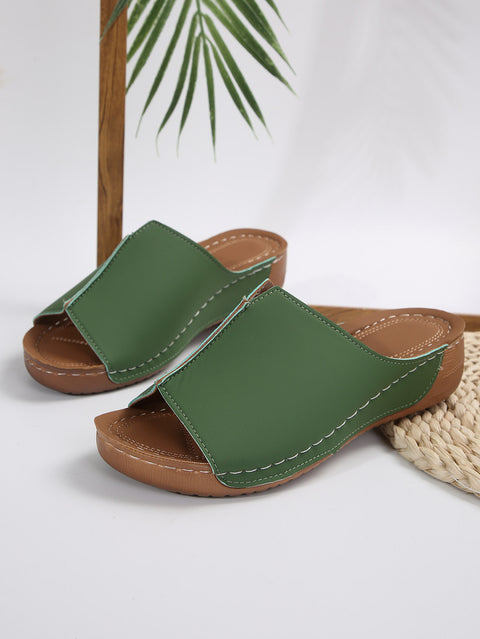 Foreign trade slope heel slippers women's thick sole sandals m3331162