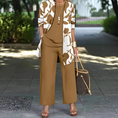 3D printed 3-piece set top vest trousers m302613