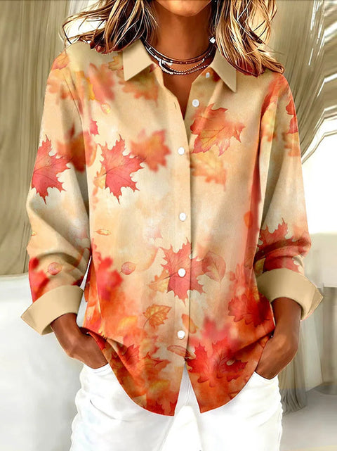 Women's autumn shirt new European and American trend plaid printing 3D shirt m302175