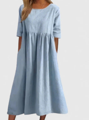 Fashion digital print big wide dress m302128