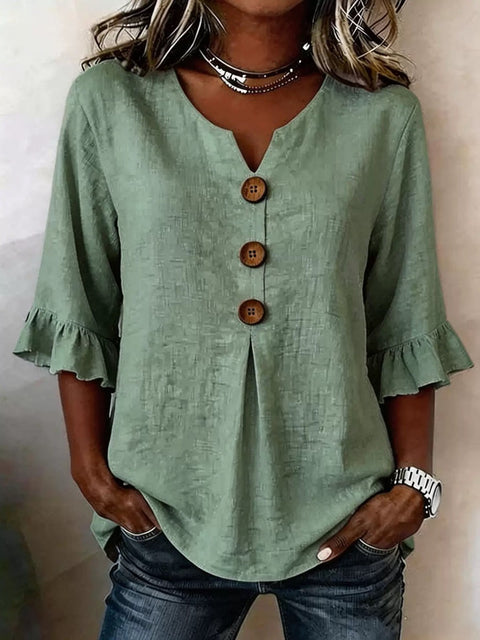 Digital printing sweet and cute T-shirt lace sleeve m302842