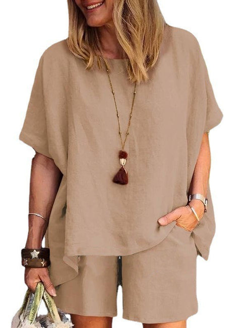 New suit fashion temperament loose short-sleeved shorts two-piece set m301179