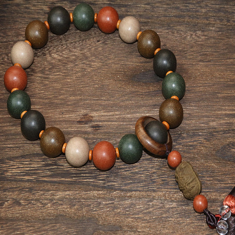 Perles Hexiang Wuxing en gros, pilules parfumées Jinmu, eau, feu et terre, bracelet parfumé médicinal fait main, m3331271