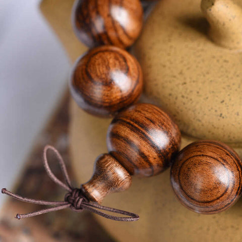 Black rosewood bracelet Wooden Buddha bead bracelet Men's cultural play Buddha beads Women's couple jewelry Bead rosary bead play m3331321