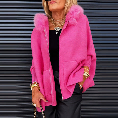 Women's Fashion Comfortable Casual Hooded Loose Jacket Women m302101