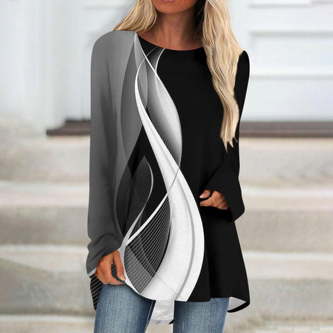 Ragged shoulder loose top new European and American sequins long sleeve m301617