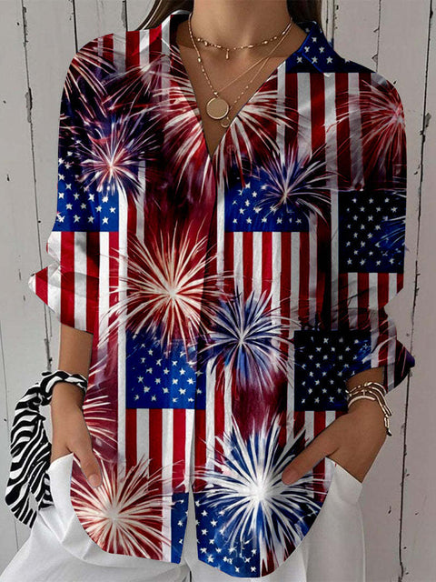 Spring and Autumn Printed Shirt m301705