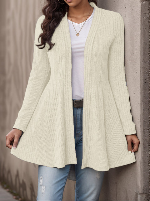 Women's pit strip polished cardigan casual top m302601