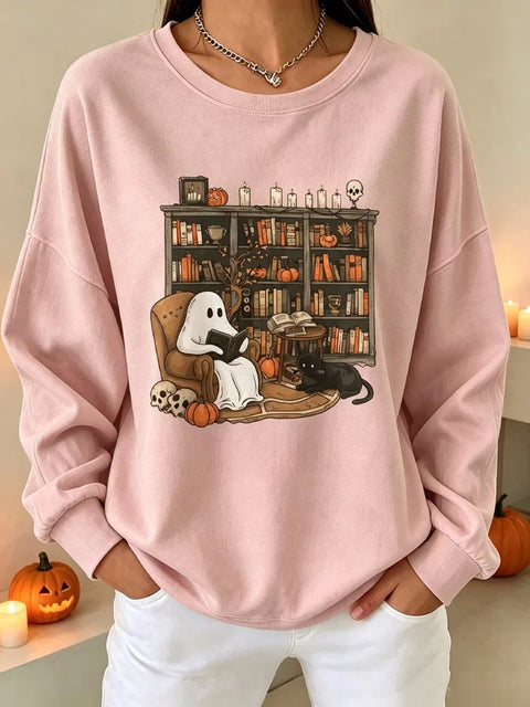 Casual Crew Neck Duck Pattern Sweater FF303438 02