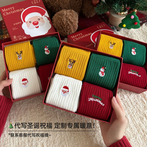 Christmas stockings autumn and winter new thickened soft waxy Xinjiang cotton FF3332044
