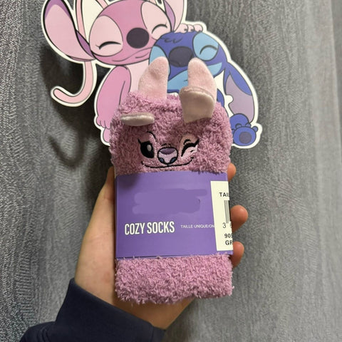Winter thickened plush socks female cute cartoon plush coral plush sleeping socks cold Christmas floor FF3332049