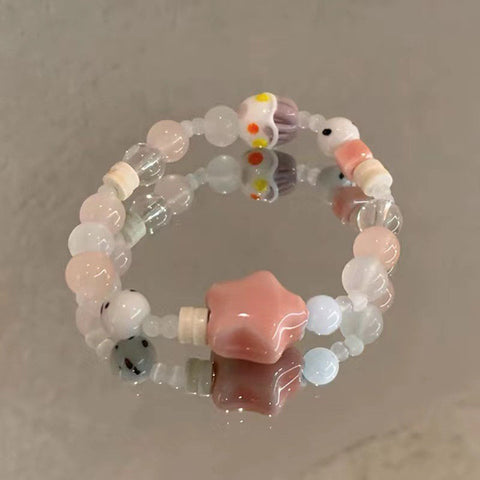 Chinese ceramic beaded bracelet femininity sweet and cute girl bracelet m3331322