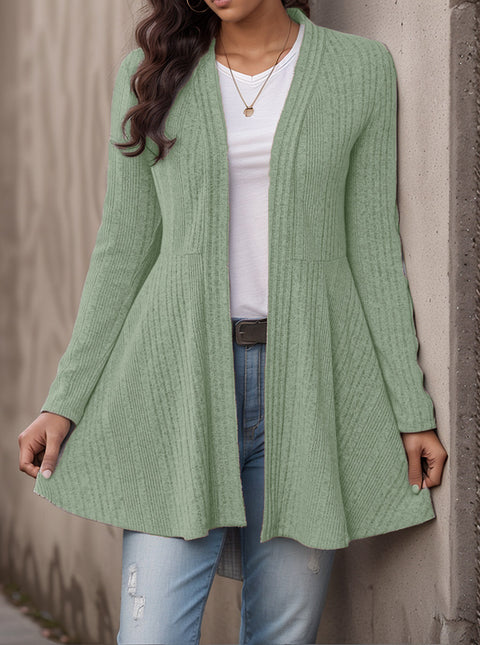 Women's pit strip polished cardigan casual top m302601